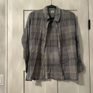 Women’s O’Neill Blue Flannel. Linen Feel. Size XS. Never worn.